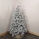 image 2 of Kaemingk 8ft (240cm) Flocked Snowy Imperial Pine Hinged Christmas Trees