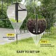 image 3 of Outsunny 5PCs Decorative Garden Fencing Metal Border Edging