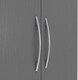 image 4 of Nevada 2 Door 1 Drawer Wardrobe - L52 x W78 x H182.5 cm - 3D Effect Grey | Grey | 3D Effect Grey