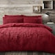 image 1 of Velosso Alaska Shaggy Faux Fur Fluffy and Warm Fleece Duvet Cover Set Red | Red | King