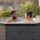image 3 of Wave Como 6 Person Eco Foam Hot Tub, EnergySave Bundle, Flint Grey