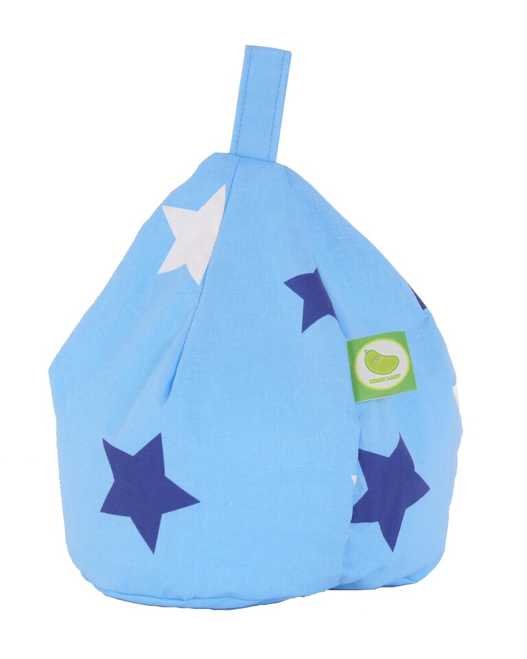 image 1 of Bean Lazy Blue Stars Tablet eReader and Book Mini Bean Bag