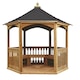 image 3 of Brompton Large Tiled Gazebo - Pressure Treated Timber - L280 x W280 x H310 cm