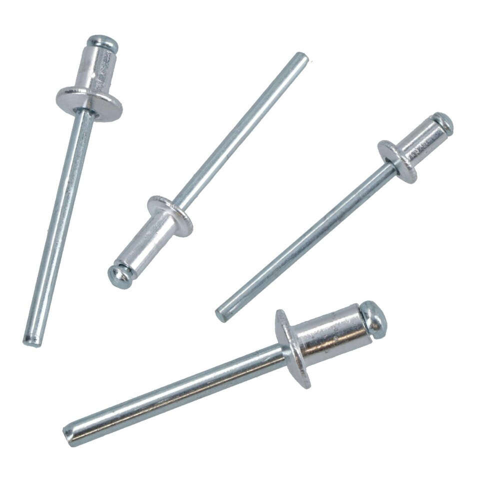 image 1 of Assorted Blind Pop Pot Rivets Set Fastener Fastening Metric 3.2 - 4.8mm 80pc