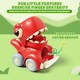 image 9 of Push and Go Dinosaur Car Toy Set 4PCS Mini Dino Vehicles for Toddlers Pull Back Cars