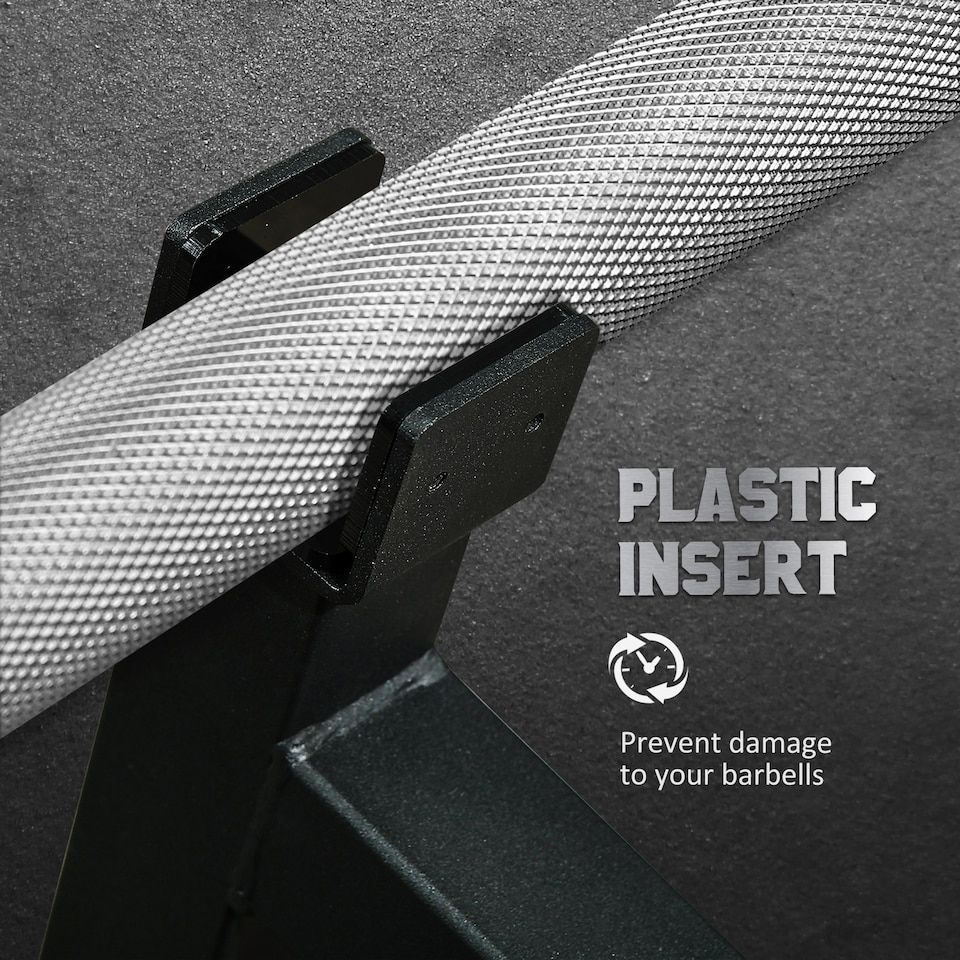 image 1 of SPORTNOW Deadlift Barbell Jack for Loading, Unloading Barbell Plates | Black | Black