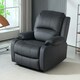 image 6 of HOMCOM Recliner Armchair for Living Room, Recliner Chair with Cup Holder Black | Multi | Chair