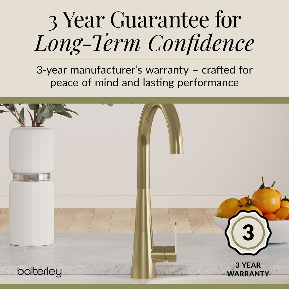 image 1 of Situla Kitchen Mono Mixer Tap Single Lever Brushed Brass 398mm | Copper | Brushed Brass | 1