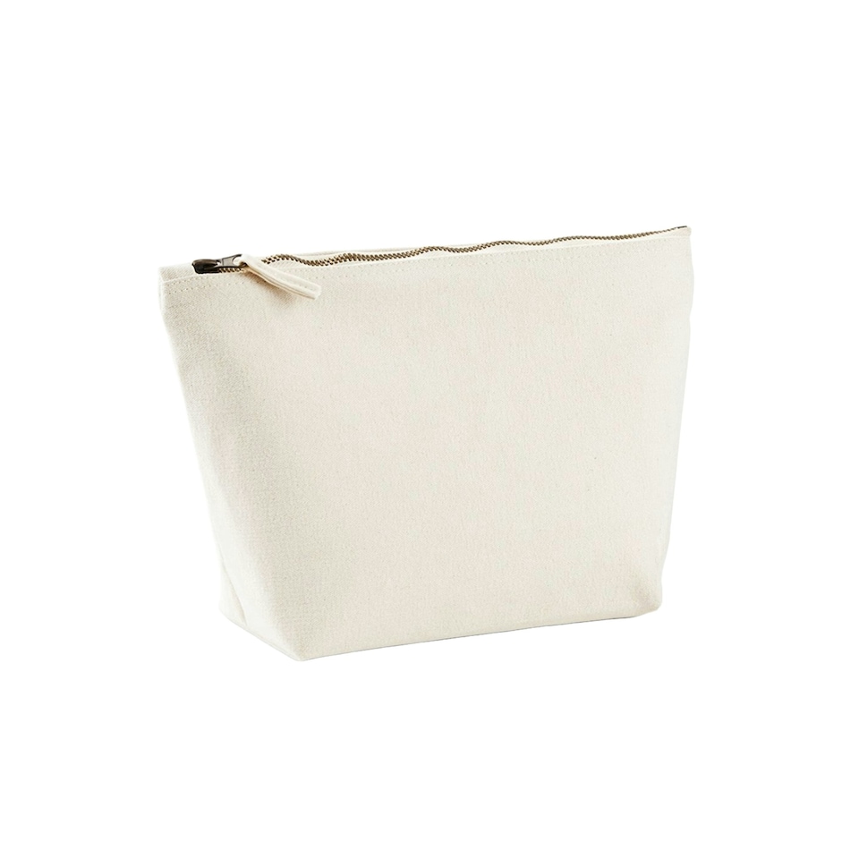Westford Mill Canvas Toiletry Bag - Natural - 23cm x 22.5cm x 11cm