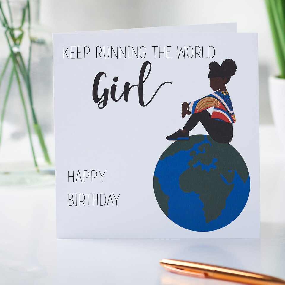 image 1 of Birthday Card - Sitting on planet earth