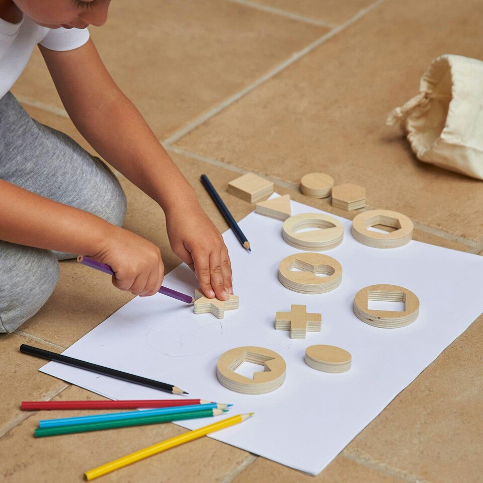 image 1 of Inside Outside Wooden Shapes