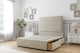 image 3 of Sloomy Texas Cream Plush Divan Bed With Mattress 2 Drawers Footend With 26" Strutted Headboard 6' Super King | Cream | Cream | Super King | 1