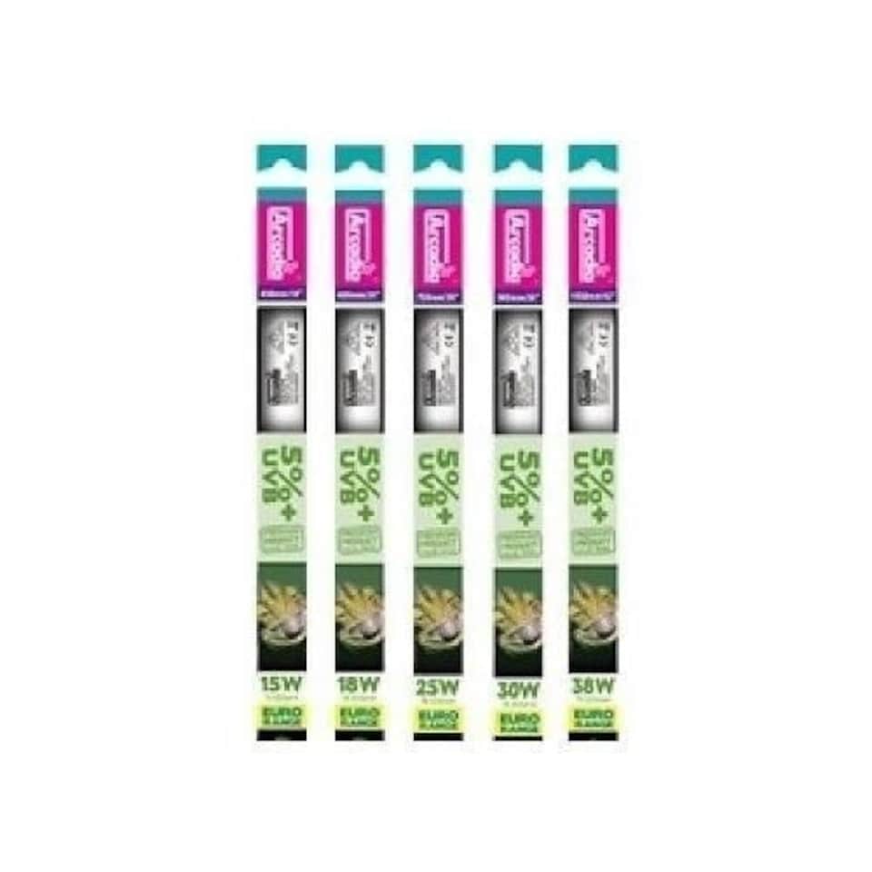 image 1 of Arcadia Euro Range T8 5% UVB Bulb | Multi | 15W 18" 420mm