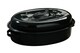 image 1 of Carvara Black Enamel Large Casserole Dish | Grey