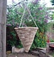 image 6 of Marco Paul 14'' Rope Cone Hanging Basket