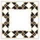 image 1 of Art dco diamond border (Picture Frame) White | S