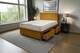 image 1 of Sarah Plush Bed Set With Mattress, 2 Drawers Same Side & 24"Headboard