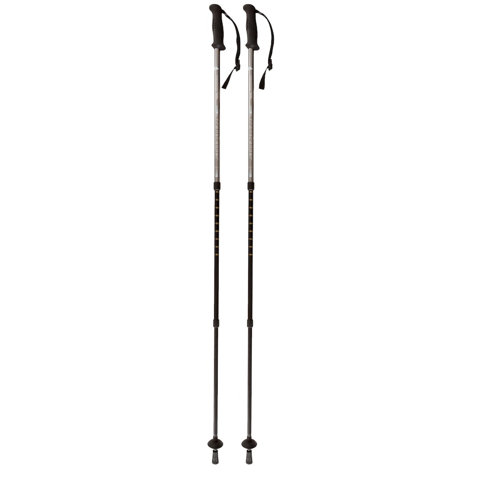 image 1 of Trespass Transduo 2 Piece Walking Pole Set | Grey | Graphite | One Size | 1