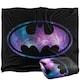 image 1 of Batman Galaxy Logo Blanket - Multicoloured - One Size | Multi