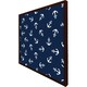 image 3 of Anchors on navy background (Picture Frame) Brown | Oak | XL