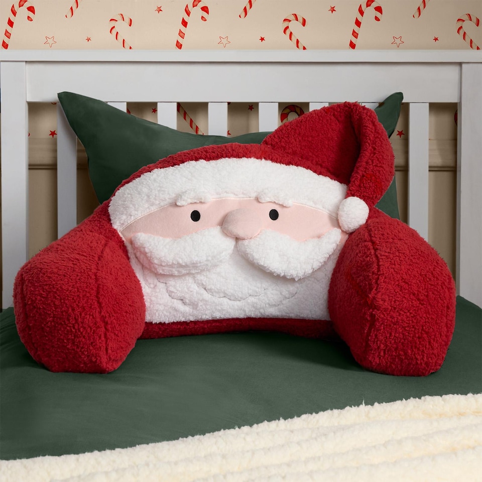 image 1 of OHS Christmas Santa Fleece Redding Cuddle Cushion