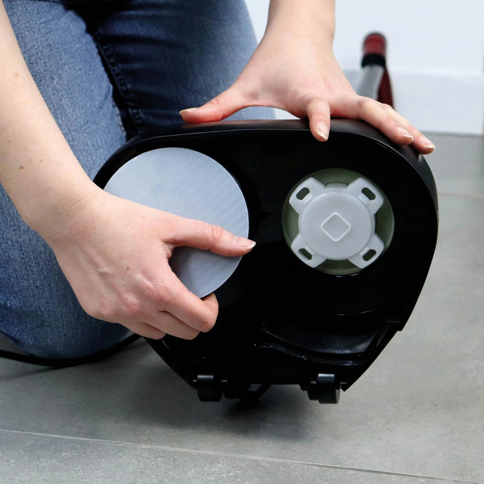 image 1 of Ewbank EP170 Lightweight Floor Polisher, Cleaner, Buffer and Scrubber with Reusable Pads, Red