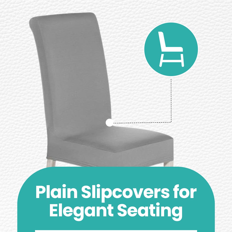 image 1 of High-Back Chair Covers, Spandex Stretch, Universal Protective Slipcover