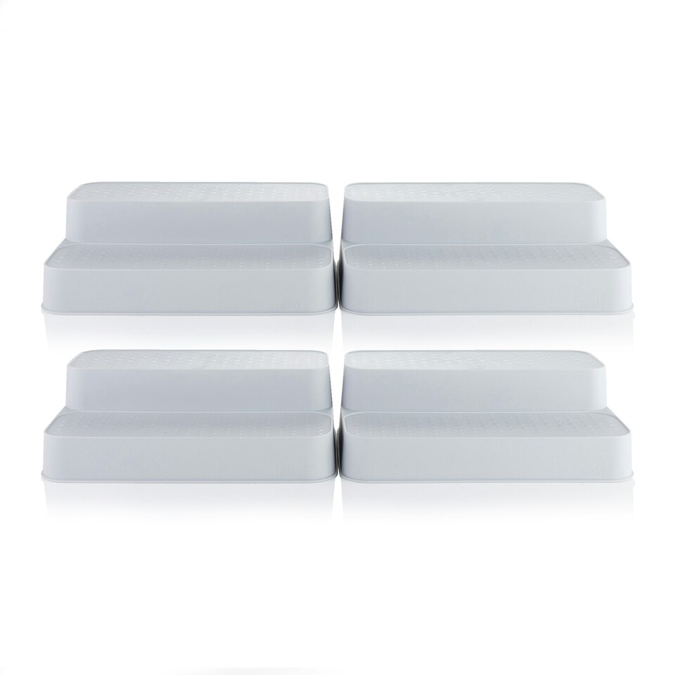 image 1 of Minky 2 Tier Shelf Organisers - Pack of 4