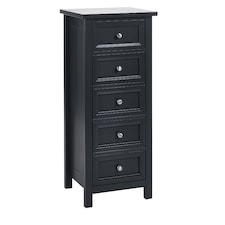 Premium Solace 5 Drawer Tall Chest - Anthracite
