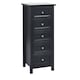 image 1 of Premium Solace 5 Drawer Tall Chest - Anthracite