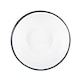image 4 of Argon Tableware White Enamel Bowls - 16cm - Navy - Pack of 6 | Blue | Navy