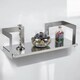 image 2 of Stainless Steel Wall Shelf with Double Metal Brackets - 60x23.5cm | Grey | 3