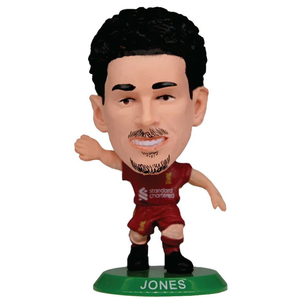 image 1 of Liverpool FC Curtis Jones 2025 SoccerStarz Football Figurine - Red/Green/Gold - One Size