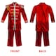 image 5 of Adults Red Pop Sergeant Costume – 60s Music Fancy Dress Outfit Red | L