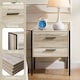 image 4 of Vida Designs Brooklyn 2 Drawer Bedside Cabinet Industrial Cabinet Table Nightstand, Grey