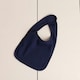 image 2 of Larkwood Baby Unisex Plain & Contrast Bib - Navy - One Size