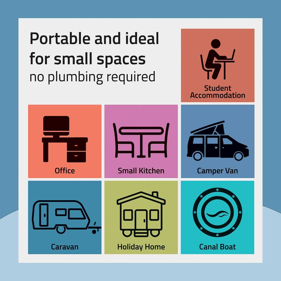 image 1 of Cookology 2 Place Setting Table Top Dishwasher in Compact Mini Size - CMDW2BK Black