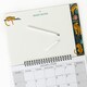 image 3 of 2026 Monthly Memo Board Calendar & Pen Leopard Design