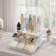 image 10 of ilus Makeup Storage Organiser Acrylic Cosmetics Organizer Beauty Transparent | Silver | Silver