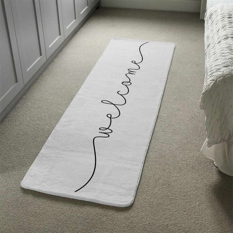 image 1 of Text Welcome Designer (Runner Rug)