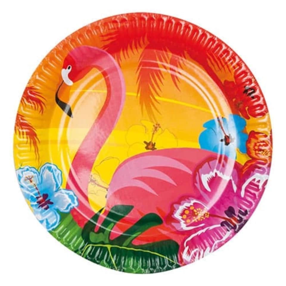 Aloha Round Paper Plates 23cm - Pack of 6