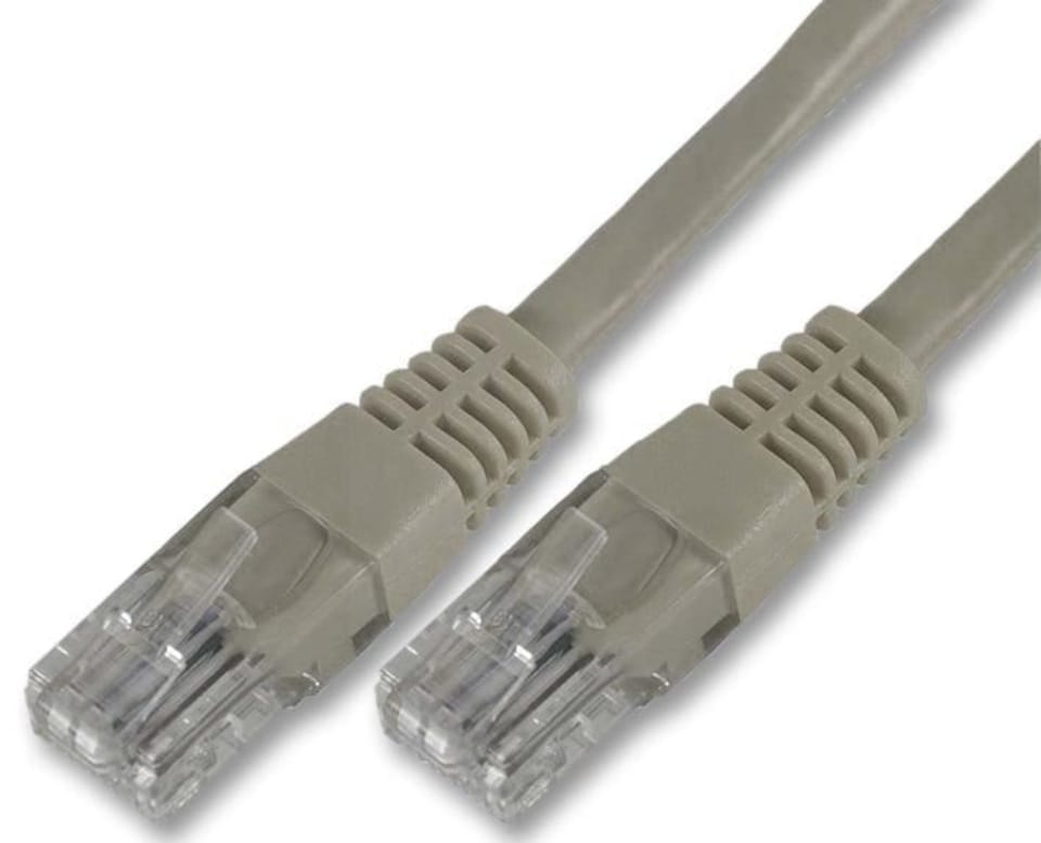 PRO SIGNAL - RJ45 Male to Male Cat6 UTP Ethernet Patch Lead, 0.5m Grey
