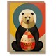 image 1 of Fathers Day Grizzly Bullseye Best Ever Bear Dad Card