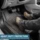 image 7 of Heavy Duty Rubber 4 PCS Car Mat Set Universal Mats Non Slip Cut To Fit Trim
