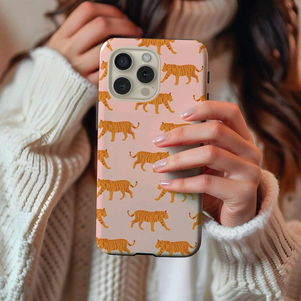 image 1 of Tigers Phone Case | Pink | iPhone 12
Tough | iPhone 12
Tough
