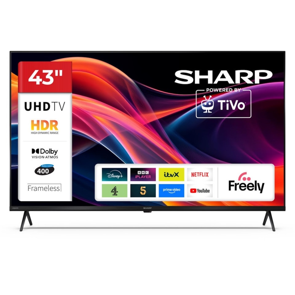 image 1 of SHARP 43HK4245KB 43 Inch 4K UHD TiVo Smart TV