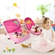 image 5 of COSTWAY 2Pcs Kids Backpack Luggage Set 12'' 16'' Children Carry On Traveling Suitcase