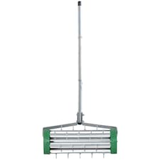 Outsunny Lawn Aerator Outdoor Grass Care Garden Roller Manual Handle