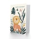 image 2 of Cute Jungle Flowers Kids Age 4 Year Old Girl Child Kids 4th Birthday Card