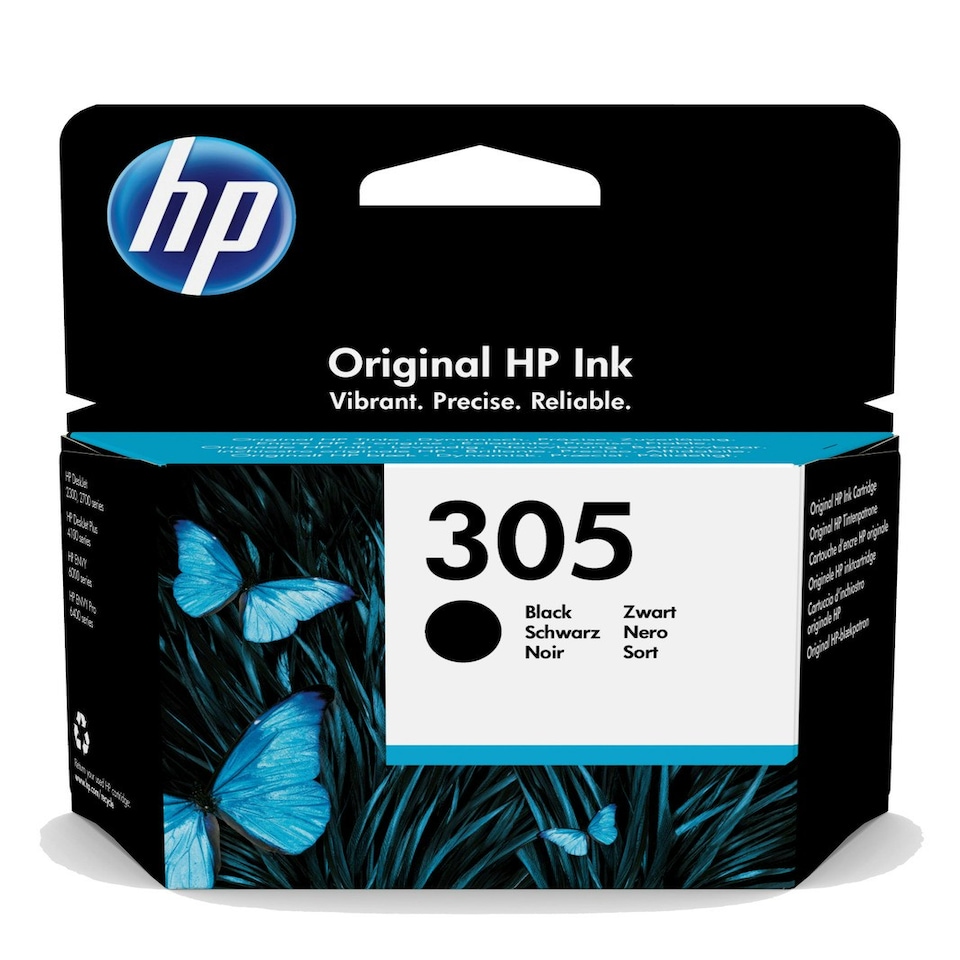 image 1 of HP 305 Black Ink Cartridge Black | Refilled HP 305 Black Ink Cartridge